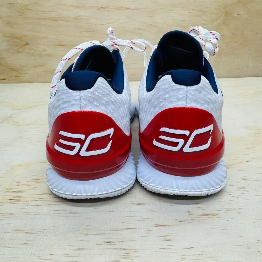 NEW Under Armour Stephen Curry 1 Low Basketball Red White Sz 12 3027433-100